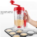 Mélange à crêpes, distributeur manuel manuel de batteur de cupcake à crêpes mélangeur