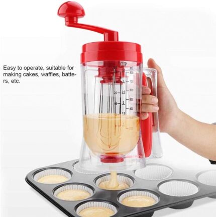 Mélange à crêpes, distributeur manuel manuel de batteur de cupcake à crêpes mélangeur