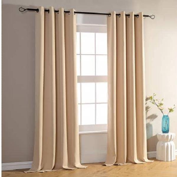 Rideau satin Beige