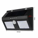 Lampe Solaire Murale 40 LED Puissant Avec Détecteur De Mouvement