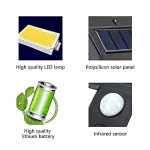 Lampe Solaire Murale 40 LED Puissant Avec Détecteur De Mouvement – Image 5