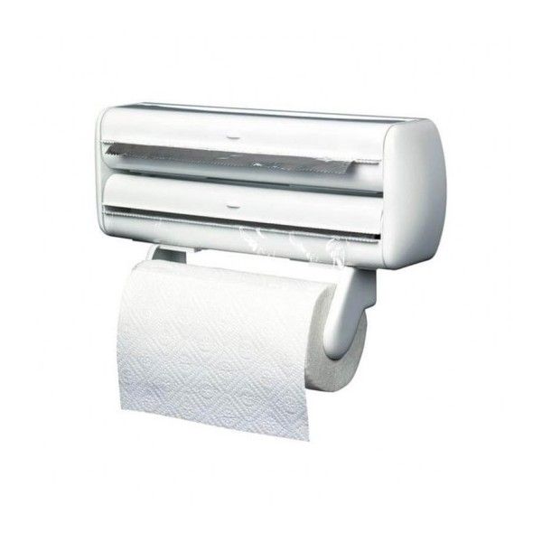 porte-rouleaux-cuisine-triple-luxplast Porte rouleau de cuisine mural 3en 1 – Image 1