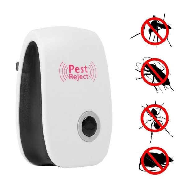4 Répulsif ultrason anti-moustiques et insectes pour intérieur et extérieur 