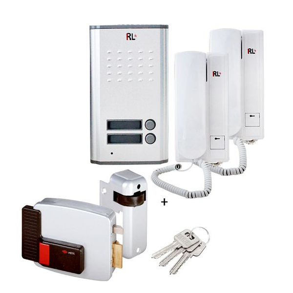 pack-interphone-RLsecurite-serrure-electrique-tunisie-tunisie-shopci o.png Interphone Double Voix RL + Serrure électrique Droite MDSL – Image 1