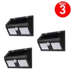 Pack de 3  Lampe Solaire Murale 40 LED avec Détecteur De Mouvement