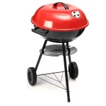 Barbecue trépieds à 2 roues
