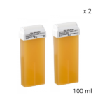 lot de 2 cartouches de cire roll on Miel / 100ML