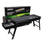 Barbecue A Charbon Rectangulaire 60cm x 23cm x 33.5cm Pied Pliable – Image 3