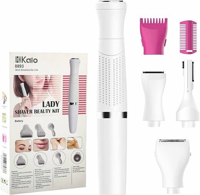 61U3tMrdowL._AC_SX679_ (1) Tondeuse électrique KALO 8893 4 en1 Pour Femmes - corps, visage, zone intime – Image 1