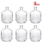 Lot de 6 mini cloche avec couvercle 260CC