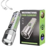 Mini lampe de poche porte-clés, lampe de poche laser ultraviolet et blanc