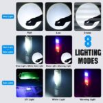 Mini lampe de poche porte-clés, lampe de poche laser ultraviolet et blanc – Image 3