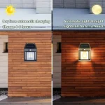 Lampe solaire en frome d’ampoule – applique solaire avec détecteur de mouvement – Image 3