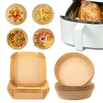 lot de 50 pièces papier cuisson pour Air-fryer