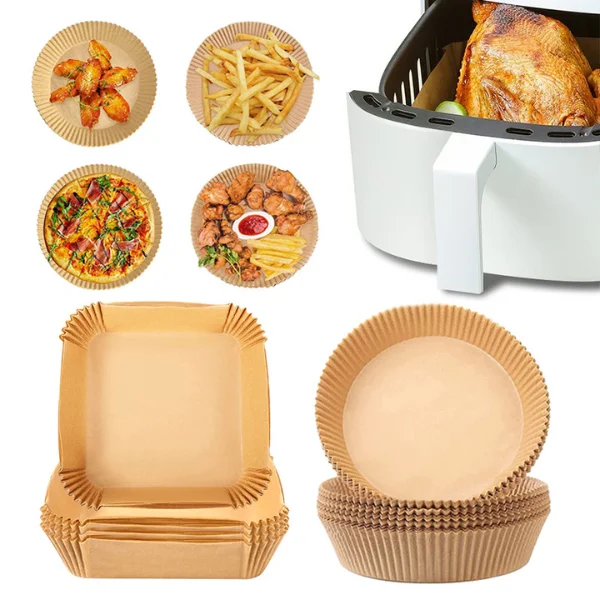 Promotion-Tunisie-papier-cuisson-air-fryer-lot-de-100pcs-lot-de-50pcs-shopico webp lot de 100pièces papier cuisson pour Air-fryer – Image 1