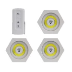 3 Lampes Spot LED sans fil avec Télécommande