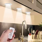 3 Lampes Spot LED sans fil avec Télécommande – Image 4