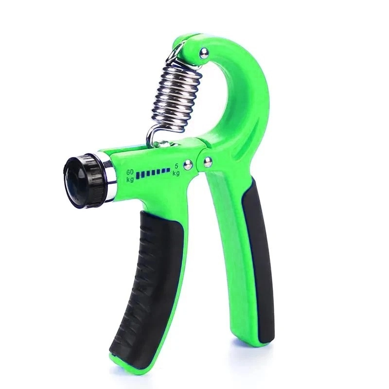 Hand-grip-reglable-5-60Kg-poigne-Musculation-shopicotunisie-sport-fitness-vert- Poignée à ressort réglable 5 à 60 KG Vert – Image 1