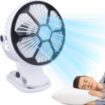 Mini ventilateur /lampe rechargeable à clips – Image 6