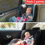 Pack de 2 Paires housse pare-soleil pour voiture