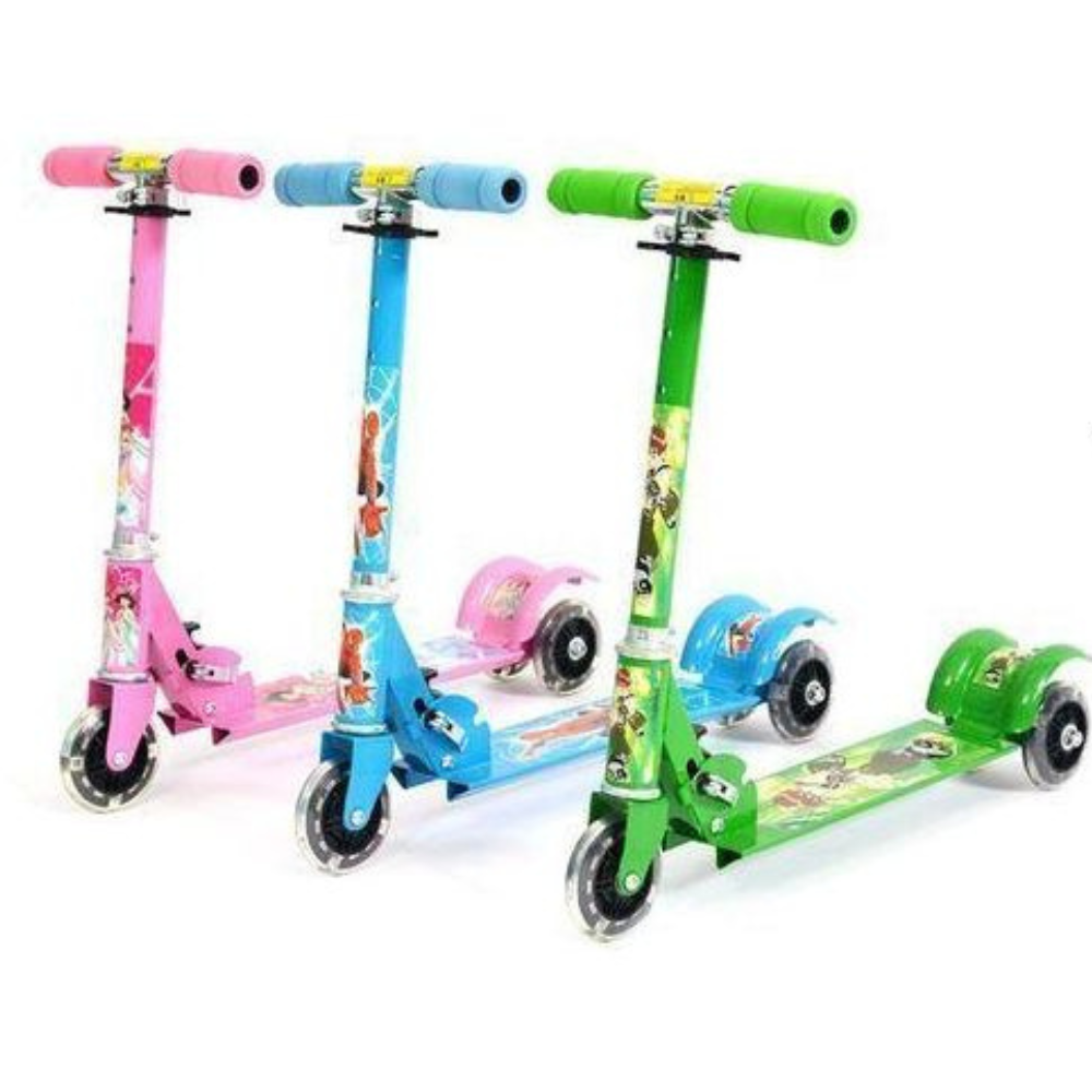 Trottinette-pliable-3-Roues-lumineuses-shopico Trottinette pliable 3 Roues lumineuses – Image 1