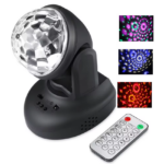 Mini Projecteur Rotatif à Tête Mobile LED avec MP3 USB  Effet de Scène DJ à Domicile