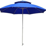 Parasol 2.4m pour jardin/plage double toile-L