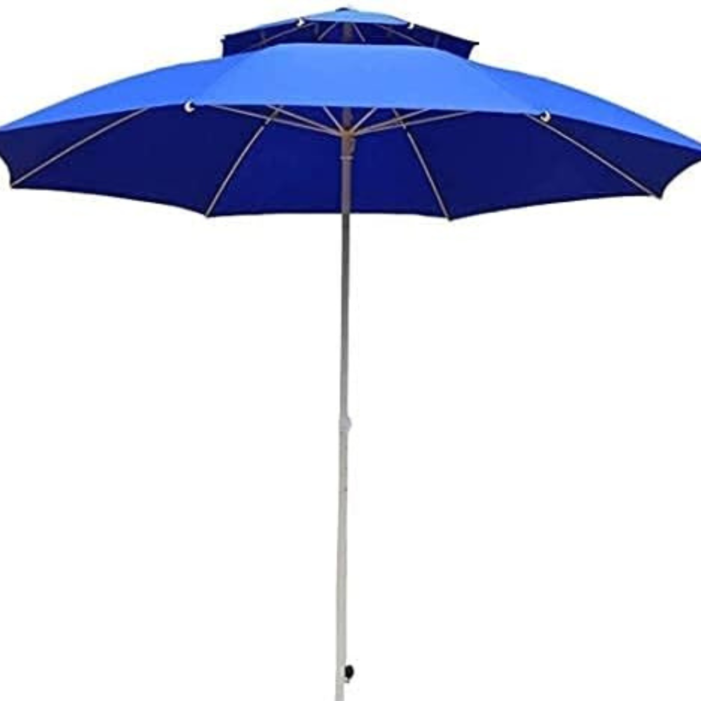Promotion Tunisie parasol pour jardin_plage double toile Pormodeal allopromo (5) Parasol 2.4m pour jardin/plage double toile-L – Image 1