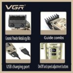 Tondeuse à Cheveux Professionnel VGR-V-005 – Image 2