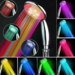 Pommeau de douche led colorée changeante