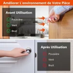 Joint isolant sonore et froid profil D pour fenêtre et porte Blanc – Image 5