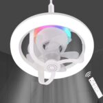 Plafonnier LED RGB Ventilateur Intégré 360°