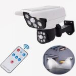 Projecteur LED solaire Caméra de surveillance avec angle rotatif