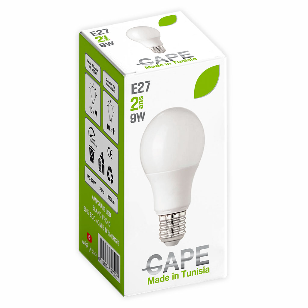 Ampoules Led E27 – 9W-eclarage-tunisie-promo-deal Ampoules Led E27 9W – Image 1
