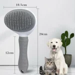 Brosse de toilettage autonettoyante pour chiens et chats – Image 4
