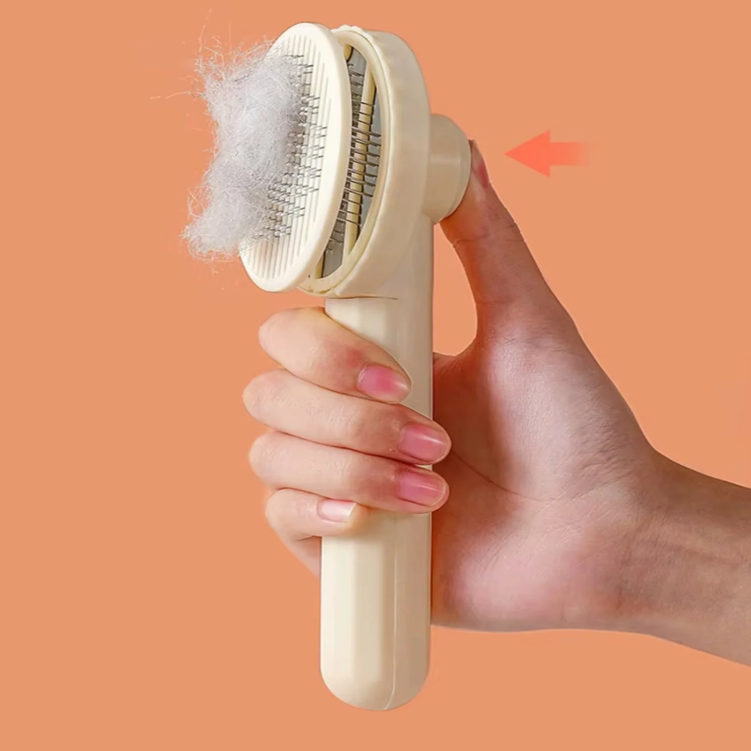 Brosse-nettoyage-poils-chat-shopicotunisie-4 Brosse Grattoir pour Chats et Chiens – Image 1