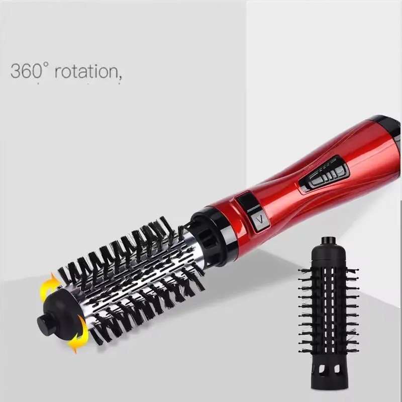 Brosses-Cheveux-2EN1-Rotative-Air-Chaud-coiffure-séchoire-tunisie-promo-deal2 Brosses À Cheveux 2 EN 1Rotative À Air Chaud – Image 1