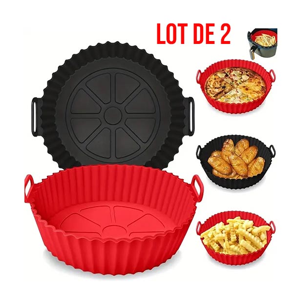 LOT DE 2 MOULE SILCONE lot de 2 air plat fryer