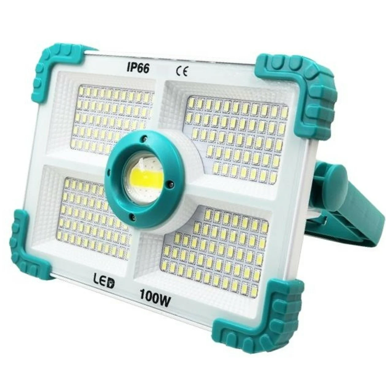 Projecteur-Solaire-Portable-188-LED-100W-IP66-shopico tunisie Projecteur Solaire Portable 188 LED 100W IP66 – Image 1
