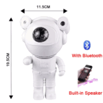 Veilleuse Projecteur Galaxie Ciel Étoilé avec Bluetooth et Télécommande
