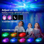 Veilleuse Projecteur Galaxie Ciel Étoilé avec Bluetooth et Télécommande – Image 3