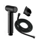 Pulvérisateur de Bidet à main- Flexible de toilette Noir