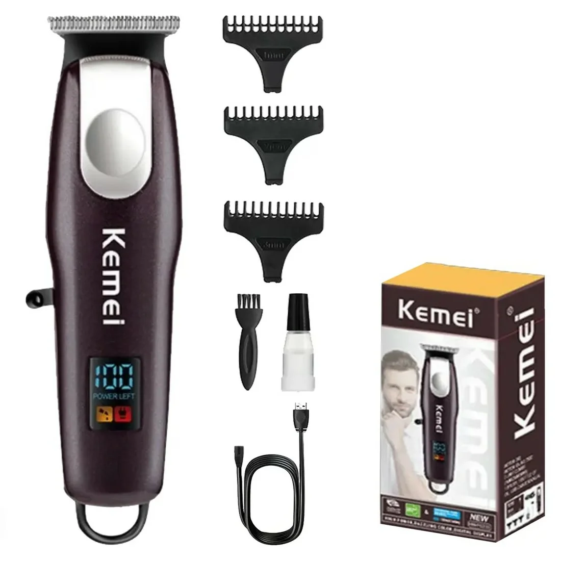 TONDEUSE-kemei-shopico tunisie6 Tondeuse à cheveux Kemei KM-GP233 – Image 1