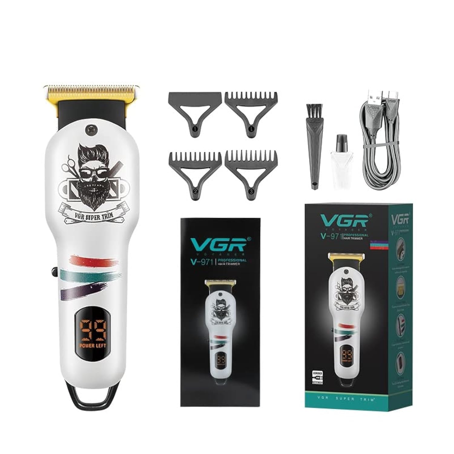 Version 1.0.0 Tondeuse à Cheveux Professionnel VGR V-971 – Image 1