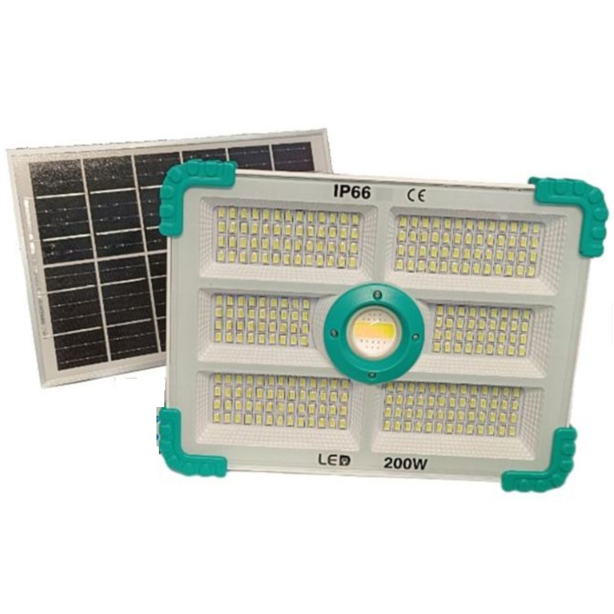 pojecteur-solaire-ip66-lampe-shopico tunisie Projecteur Solaire Portable 280LED 200W IP66 – Image 1