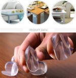 Lot de 4 protecteur d'angle en silicone transparent – Image 4