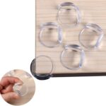 Lot de 4 protecteur d'angle en silicone transparent