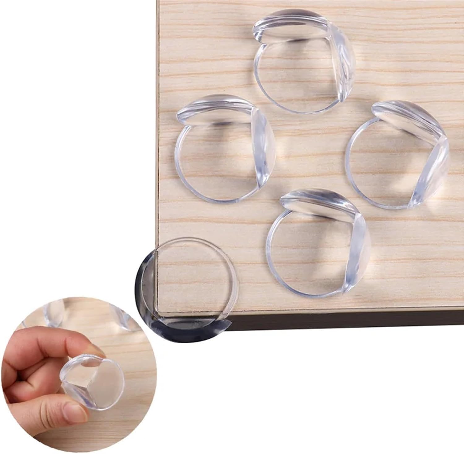 shopico tunisie lot de 4protecteur d'angle silicone 3 Lot de 4 protecteur d'angle en silicone transparent – Image 1