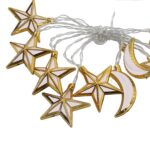 Guirlande lumineuse LED doré motif étoile et lune – Image 7