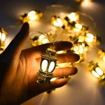 Guirlande lumineuse LED doré motif P Fanous 2.80 cm – Image 3